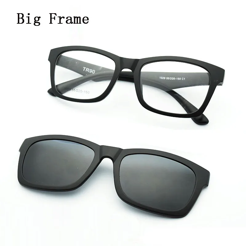 Мужские очки в полной оправе Frmae матовые черные универсальные с магнитной