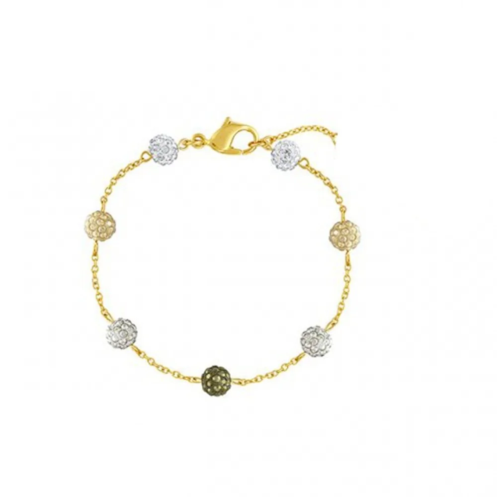 

SWA Exquisite Jewelry Bracelet Multi Color Ball Gold Bracelet Fresh Color Crystal Ball Decoration Women's Bracelet Jewelry Gift