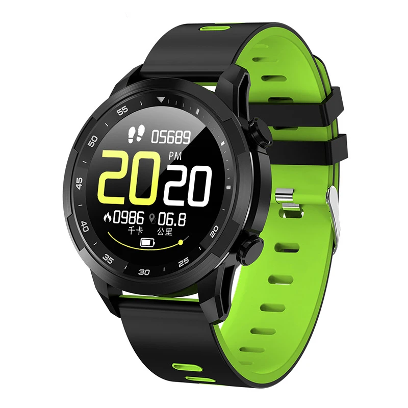 Зеленый Bakeey V09 Full Touch HD дисплей Smart Band ECG Монитор артериального давления сердечного ритма bluetooth спортивные Смарт-часы для Android для IOS - Цвет: Зеленый