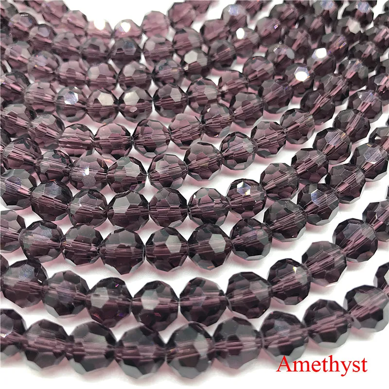 30 шт. граненые круглые бусины 8 мм кораллового розового цвета для изготовления