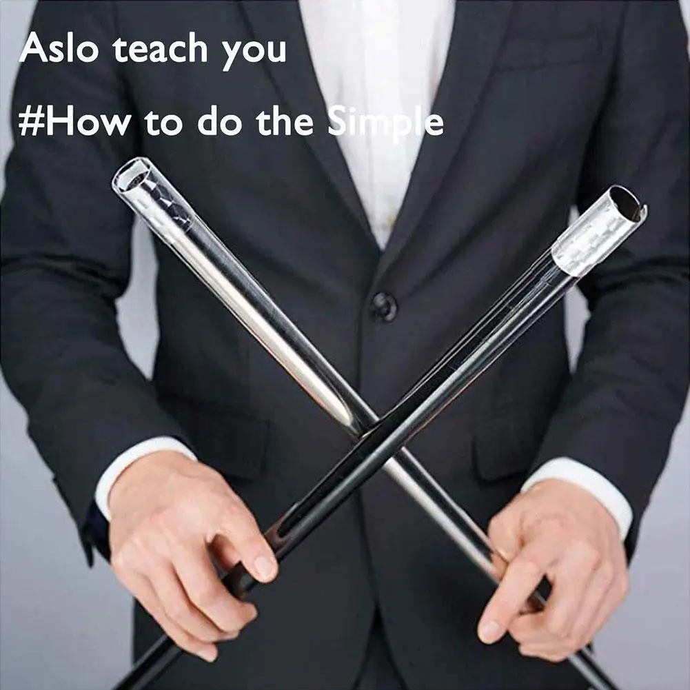 

Magic Pocket Self-defense Stick Silver 1.5 Meters Telescopic Hiking Climbing Folding Poles Sticks with Tips Protectors