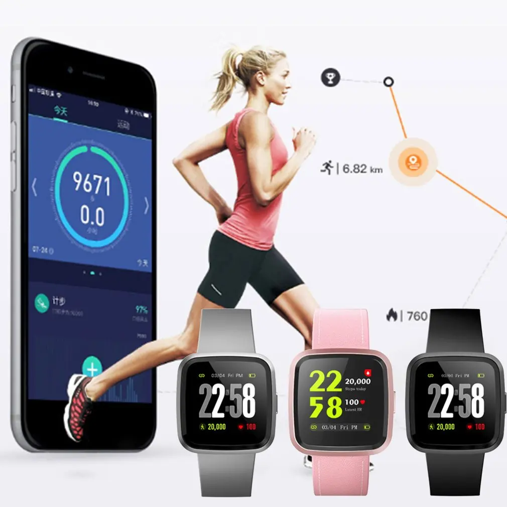 

Anti-lost Function V12C Color Screen Smart Bracelet Real-Time Sleep Monitoring Smart Alarm Clock Sedentary Reminder
