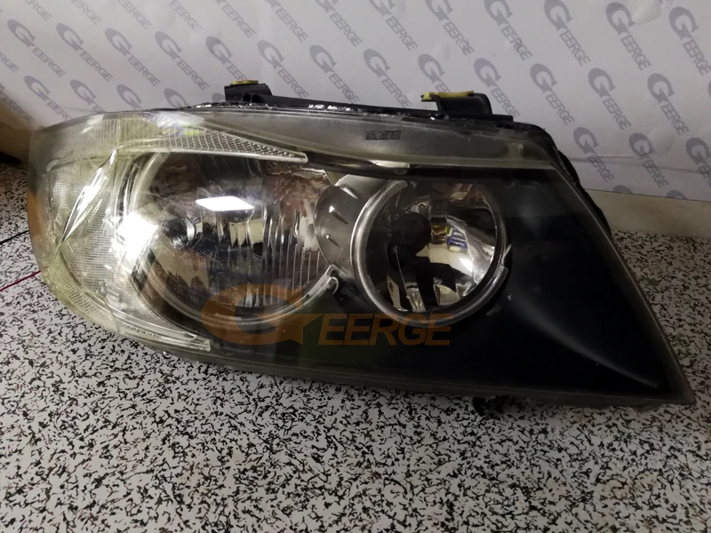 Для BMW 3 серии E90 E91 2005 2006 2007 2008 pre LCI галогенные HD отличные ультра яркие C образные