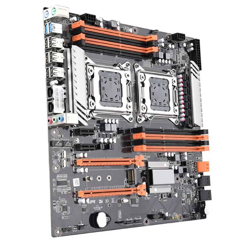 X79 двойной процессор Материнская плата LGA 2011 E-ATX USB3.0 SATA3 PCI-E 3,0 с двойной процессор Xeon материнская плата с M.2 слотом dual Giga LAN