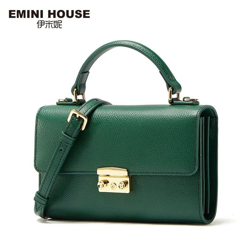 EMINI HOUSE Padlock сумки через плечо для женщин сумки-мессенджеры роскошные кожаные сумки женские сумки дизайнерские сумки и сумки