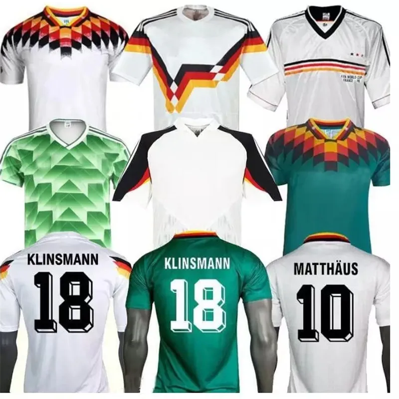 Ретро 1988 Klinsmann 1994 Littbarski 1990 Matthaus Voller Классическая винтажная Мужская футболка|Майки