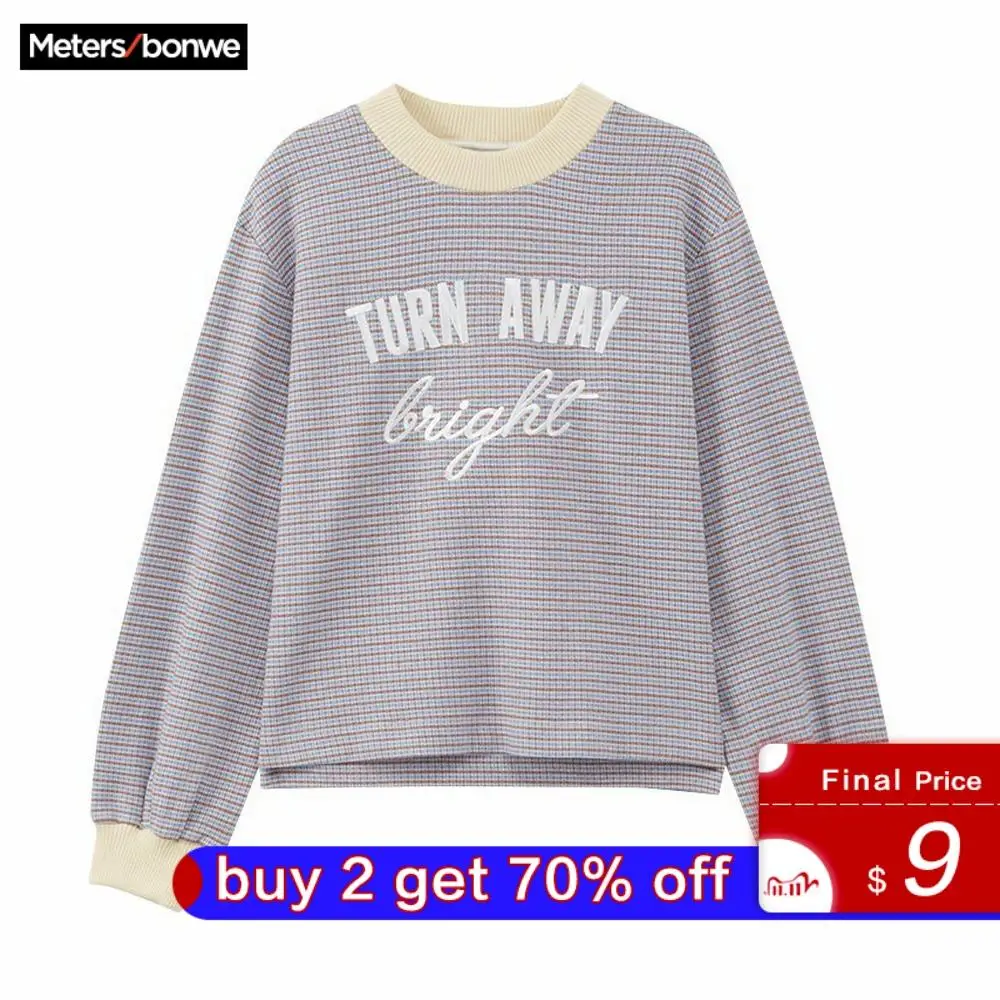 Metersbonwe толстовки для женщин уличная Женская Осенняя Толстовка collaation