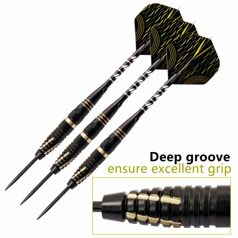 

3 Pcs Professional Competition Replaceable Sticks Needle Tip Darts Set with Case Y4UB