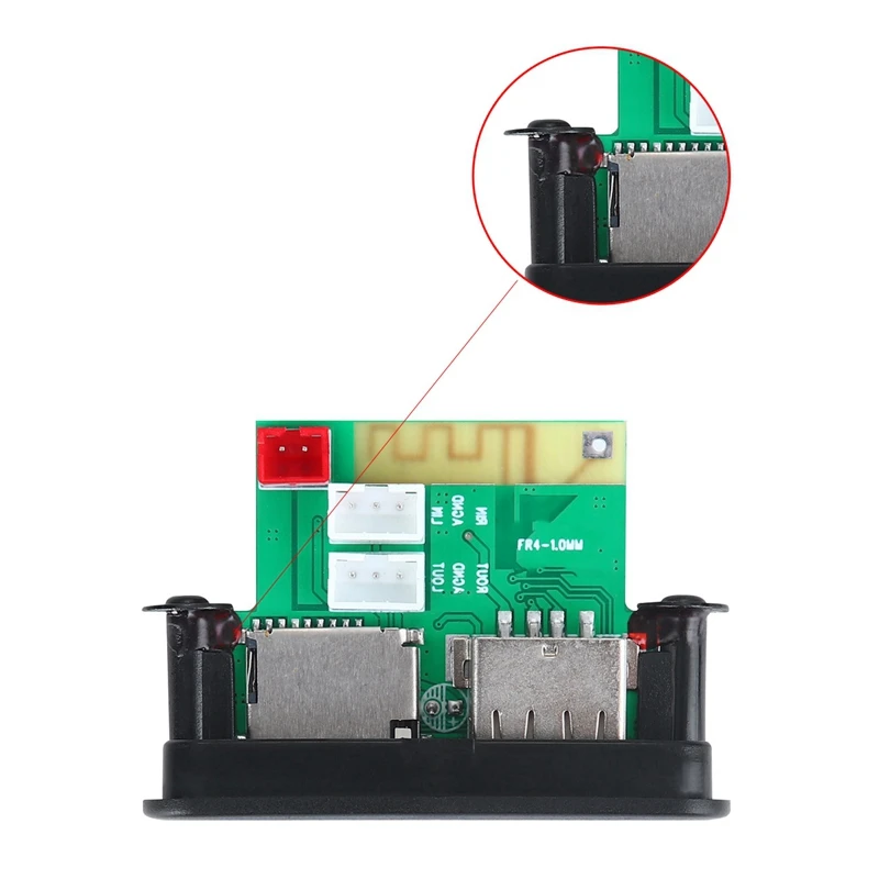 Плата MP3 декодера Bluetooth 5 0 12 В автомобильный o модуль Мини DC WMA USB FM TF радио для