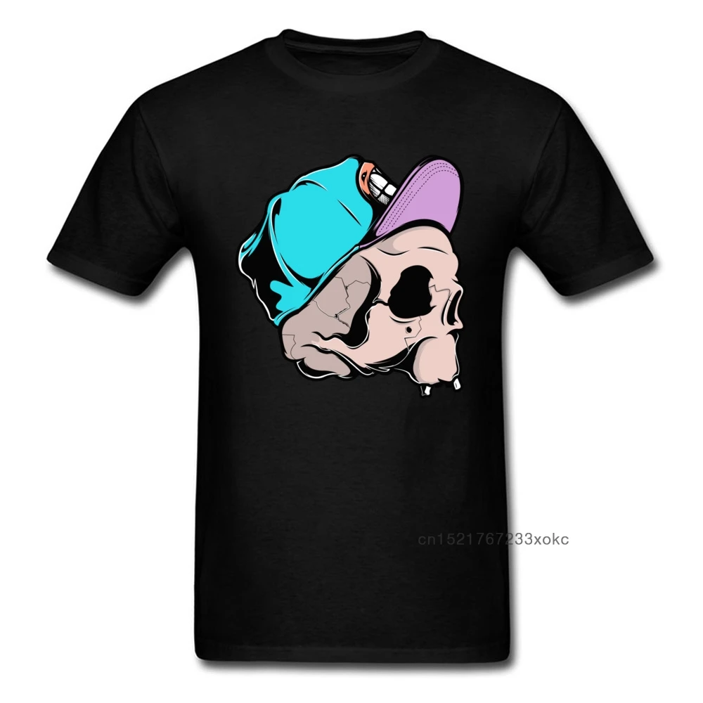 Мужская хипстерская футболка Bonehead новинка 2018 топы с принтом черепа в стиле хип