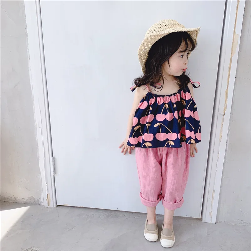 2020 летние детские штаны для девочек однотонные с защитой от комаров маленьких