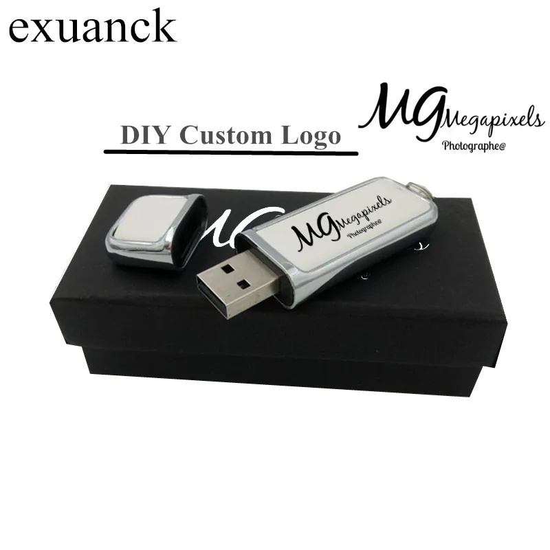 Usb флеш накопитель exuanck в кожаном стиле с логотипом на заказ 4 ГБ 8 16 32 usb 2 0|leather usb|32gb