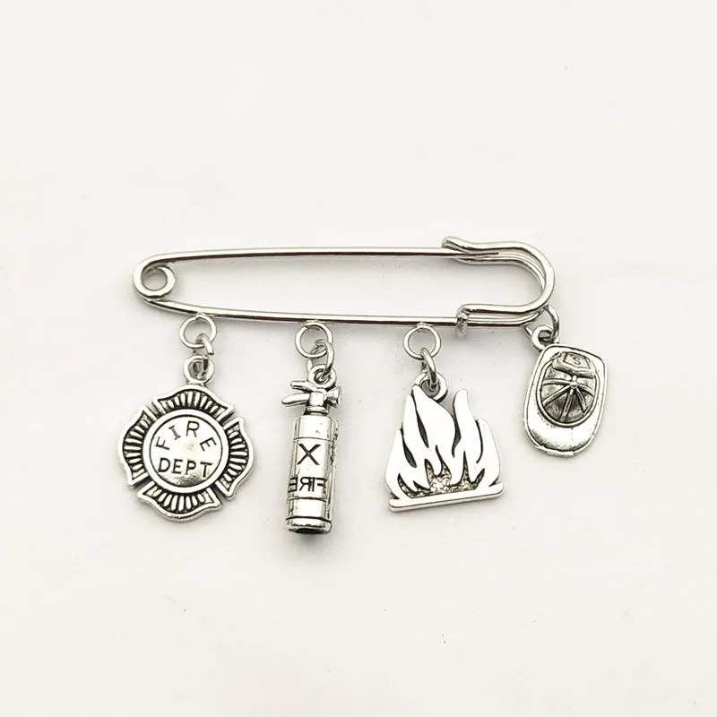 2020 / 1 шт. новая булавка для огнетушителя значок огня Пожарника креативная брошь