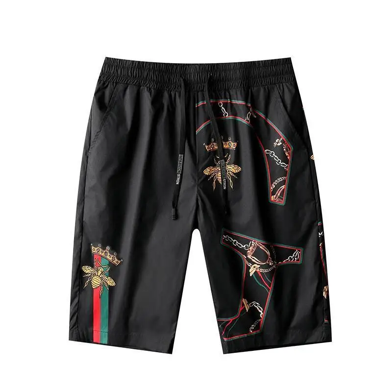 

2021 New Capris Men's Trend Casual Pants Summer Popular Thin Beach Pants Classic Flower Shorts Men's Wear