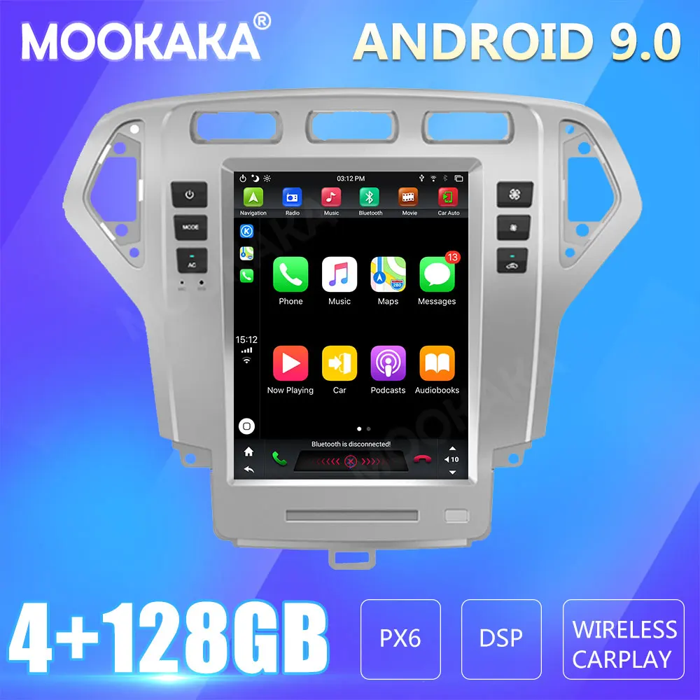 

For Ford Fusion Mondeo 2007-2010 Tesla Screen Android Px6 Car Multimedia Stereo Player Carplay GPS Navigation Head Unit DVD