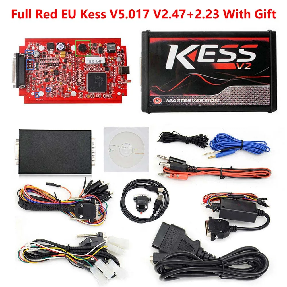 2020 диагностический инструмент сканирования ЕС красный Kess V5.017 ECU KM инструменты V2.47
