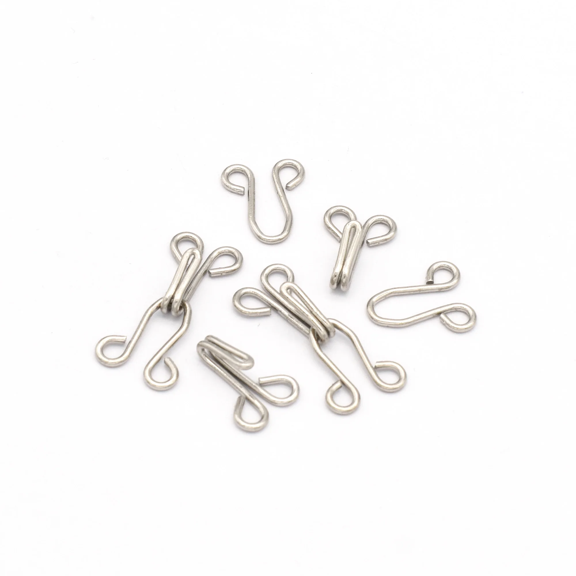 

Sliver Wide Hook and Eyes Fasteners Bar hook for Lingerie Dress Closures Sewing Crafts Skirt DIY Sewing Accessory 19mm*18mm