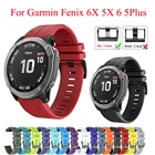 Ремешок силиконовый для наручных часов Garmin Fenix 6X 5, ремешок для часов Fenix 5X Plus Fenix 6X Pro 935 Mk2i, 26 дюймов 22 мм