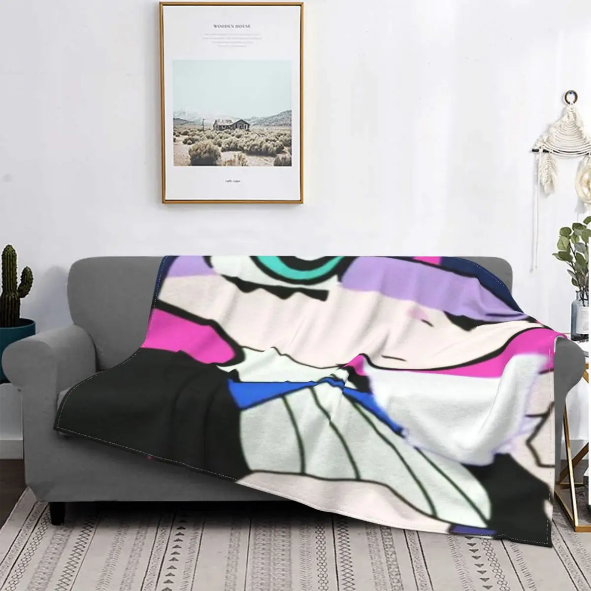 

Manta con capucha para el verano, colcha a cuadros, ropa de cama