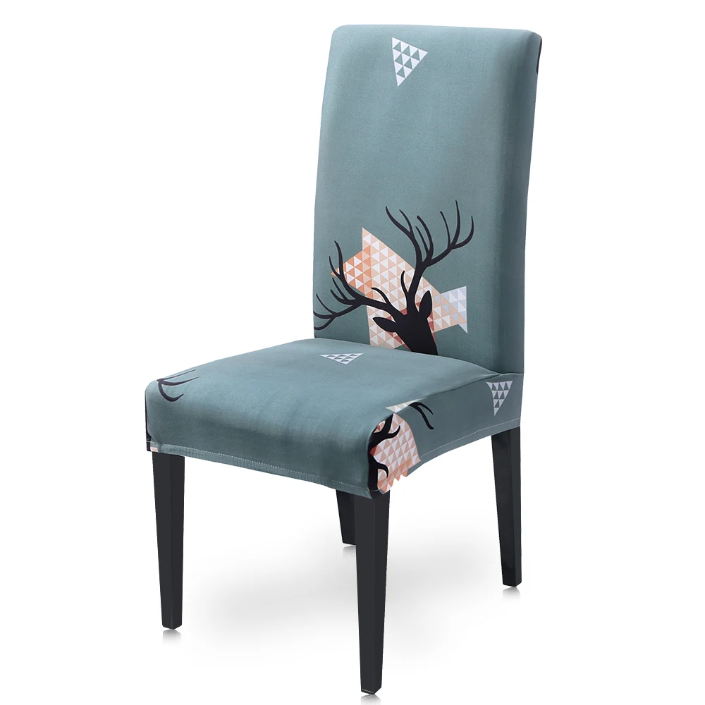 Style-3 1/2/для волос(4 предмета), Рождество, декоративный стул крышка съемный полиэстер стрейч чехлы на стулья сиденье чехлов для Обеденная Рождественский банкет - Цвет: Style-3