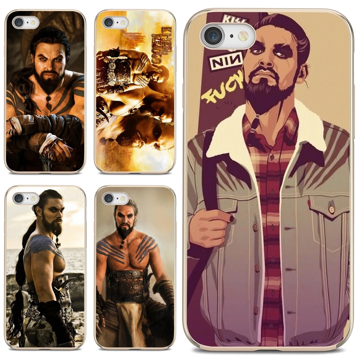 

khal-drogo-Jason-Momoa-USA-Star For iPod Touch iPhone 10 11 12 Pro 4S 5S SE 5C 6 6S 7 8 X XR XS Plus Max 2020 Soft Covers
