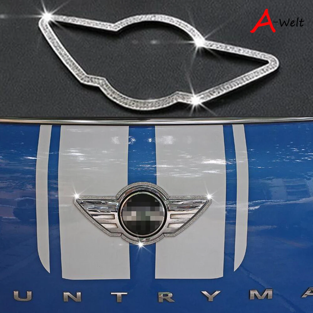 Фото 1 шт. Автомобильный задний значок логотип алмазная отделка украшения эмблема