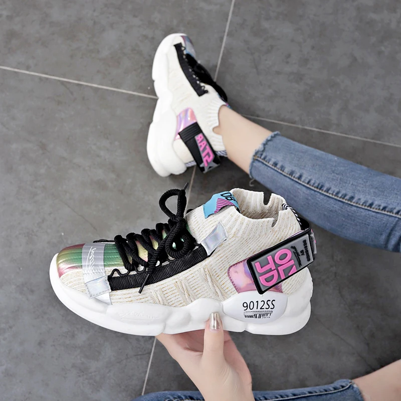 Женские кроссовки ручной работы Женская сетчатая обувь черные Уличная для бега