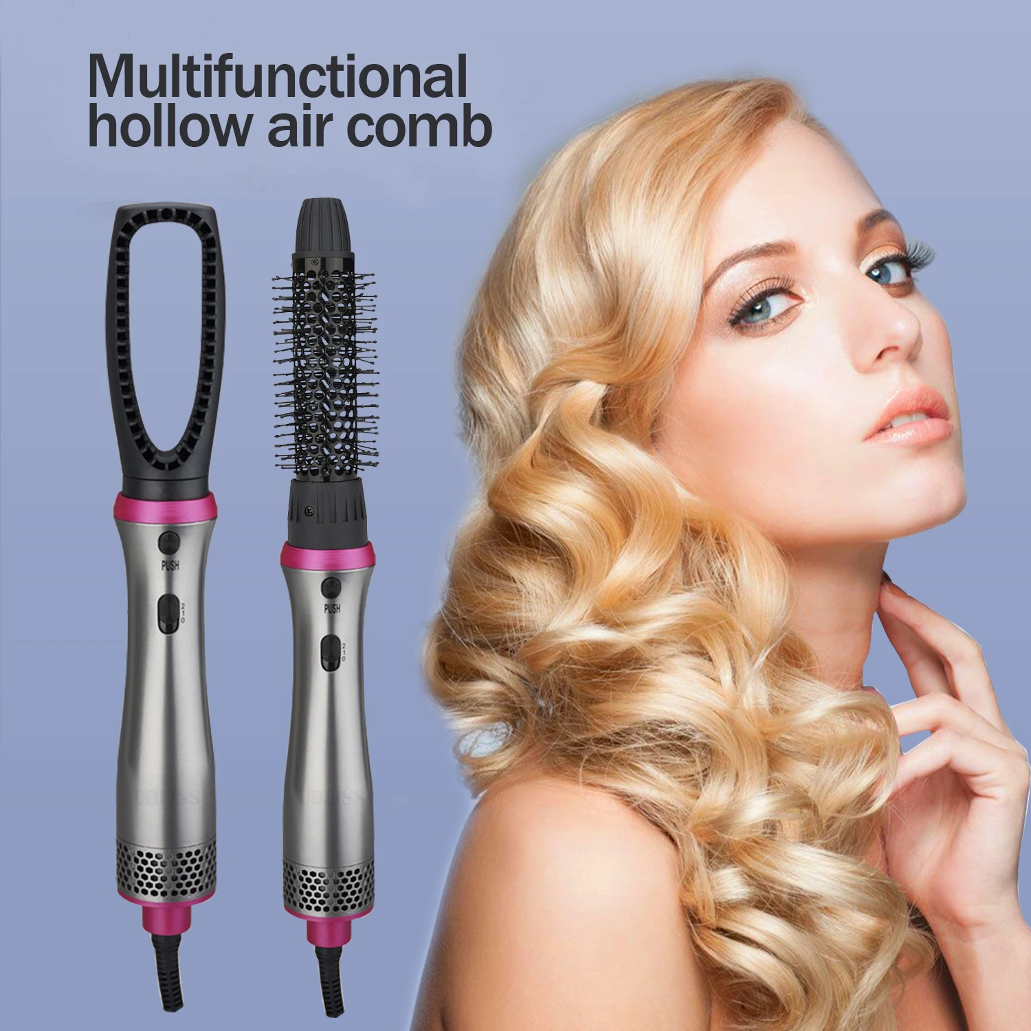 

Hair Dryer Hot Air Brush 5 In 1 Hot Air Comb One Step Roller Styler Negative Ion Multi-Functional Hair StraightenerStyling Tool