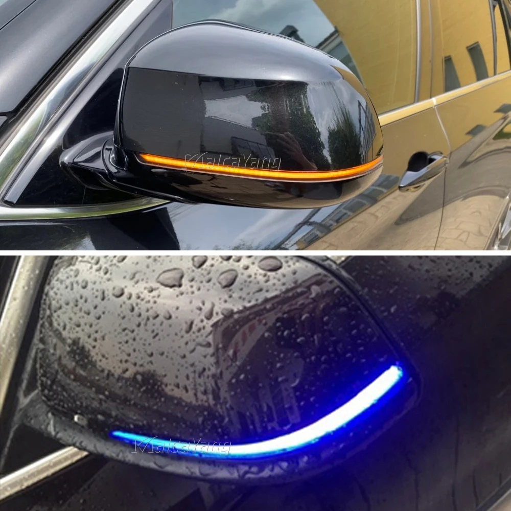 

Dynamic Side Rearview Mirror Sequential Turn Signal Light For BMW X3 X4 X5 X6 F25 LCI F26 F15 F16 2014 2015 2016 2017