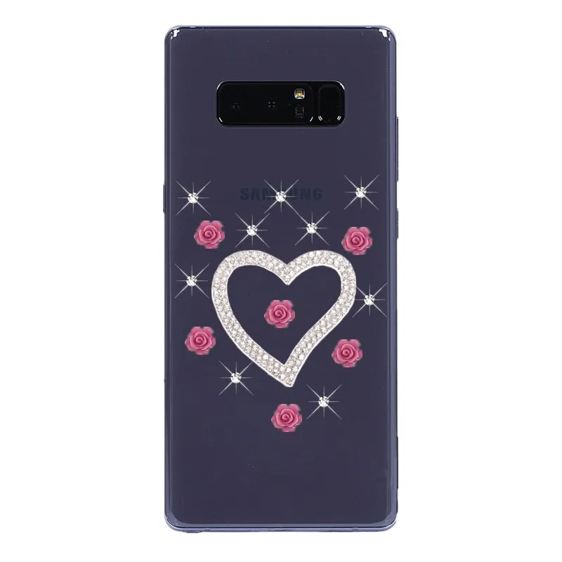Note 8 9 5 Bling Rhinestone Case for Samsung Galaxy A6 Plus A8 2018 J7 Neo J3 J5 A3 A5 A7 2016 2017 Glitter Phone Cover A2 Core |