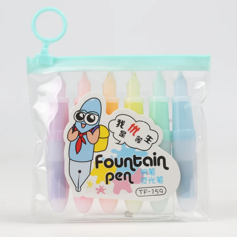 Ручка перьевая в форме флуоресцентного маркера мини-текстовый маркер для