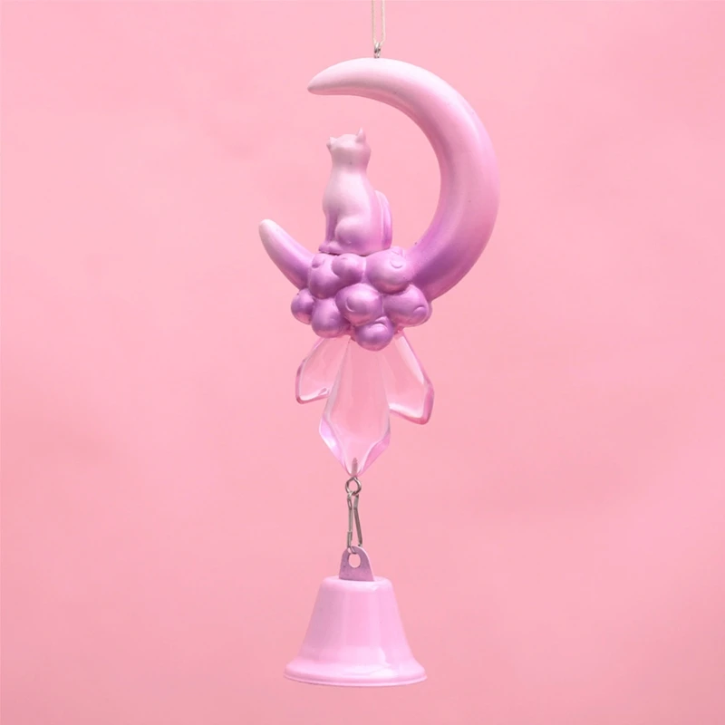 

Crystal Epoxy Resin Mold Cute Starry Moon Kitten Pendant DIY Silicone Mould 1XCA