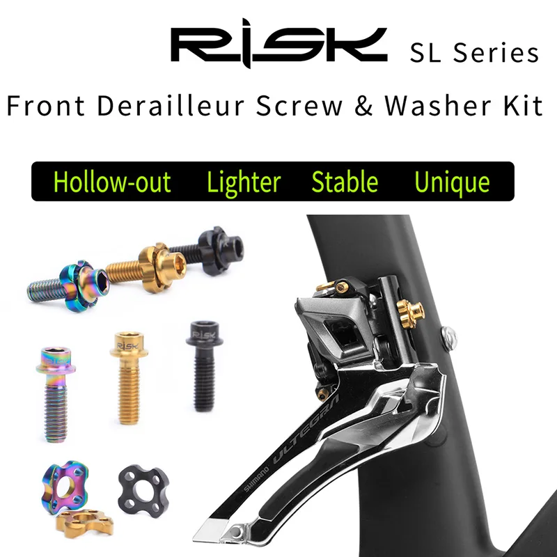 

Титановые винты, полые 5*16 мм с дуговой шайбой для велосипеда, передний переключатель передач, фиксированные болты, крепление устройств переключения передач для горного и дорожного велосипеда