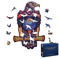 eagle art jigsaw puzzle wooden toy animal puzzles for adults stress relief kids toys early educational boys girls children games