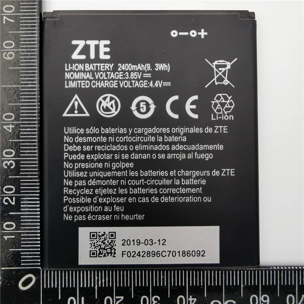 100% реальная батарея 2400 мАч Li3824T44P4h716043 для ZTE Blade A520 A521 BA520 Высококачественная +