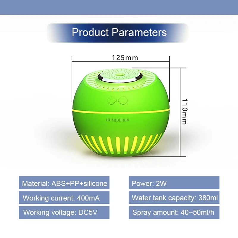 Увлажнитель воздуха для ароматерапии 4 в 1 диффузор эфирного масла увлажнитель с