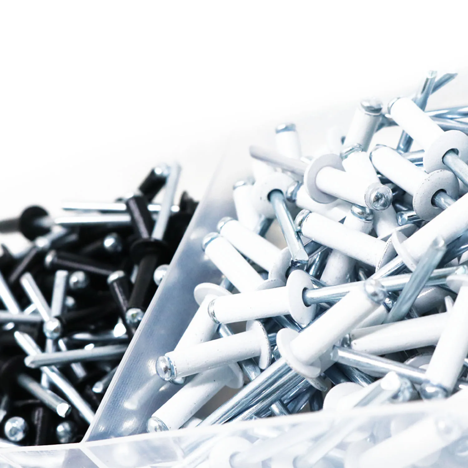 T.K. Отличные алюминиевые купольные заклепки с маленькой головкой черно белые 4 8x16