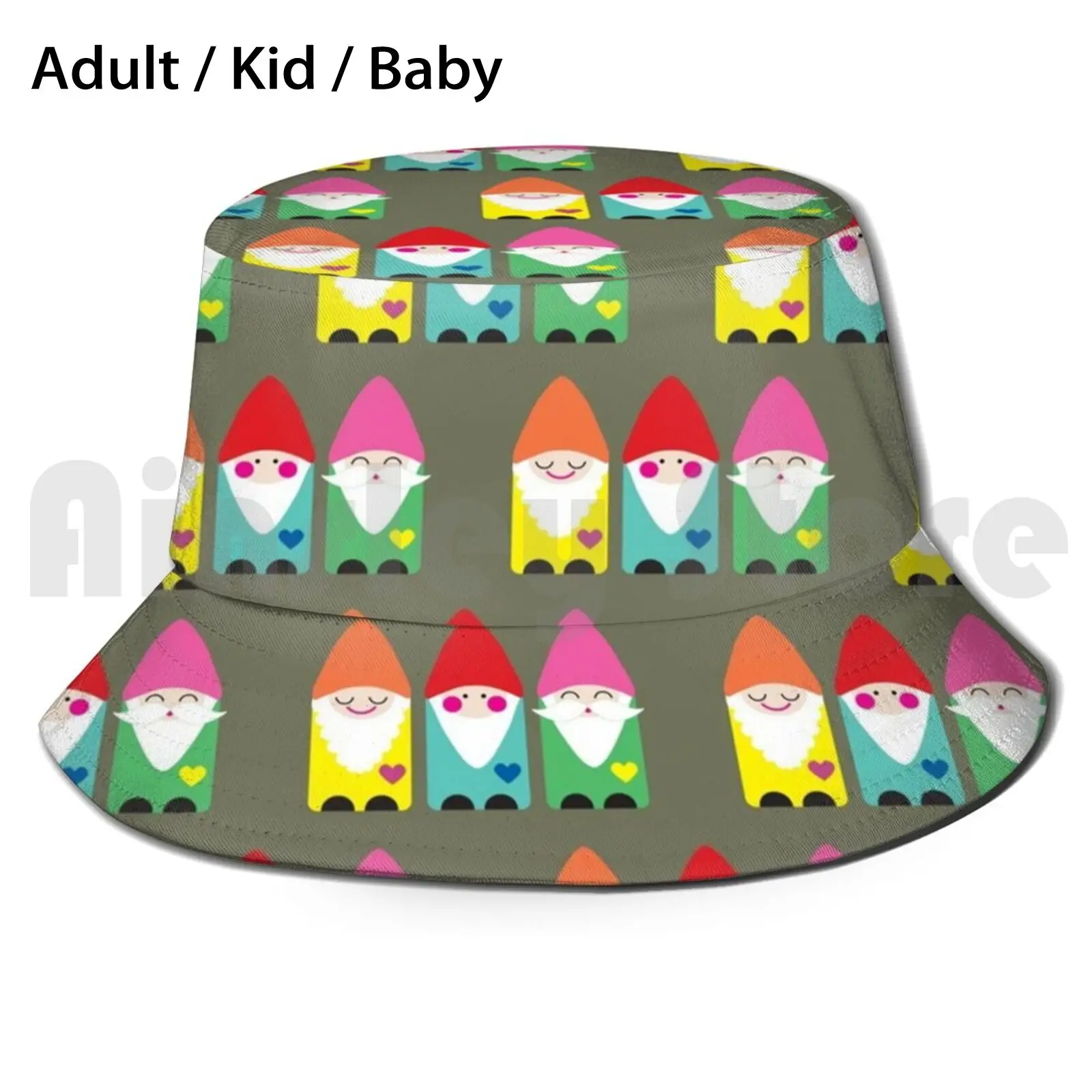Садовые гномы Солнцезащитная шляпа складные с УФ защитой эльф карликовые сердца