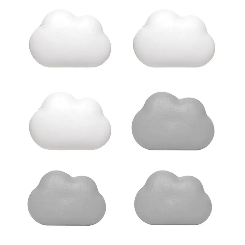 6pcs Cloud Magnet Refrigerator Sticker Creative Magnetic Tape Message Decorative Stickers (Random Color) | Дом и сад