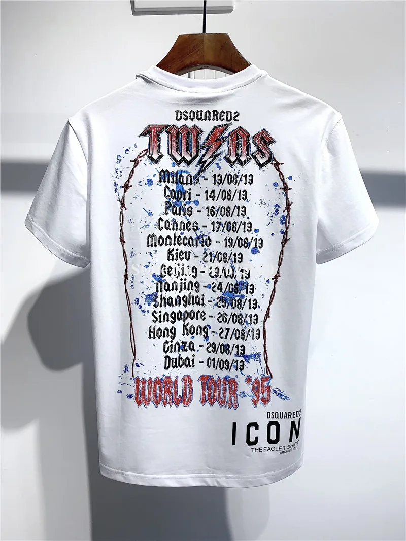 

Dsquared2 T-Shirt D2 Men Women Print Tees Dsq2 Short Sleeve DT703