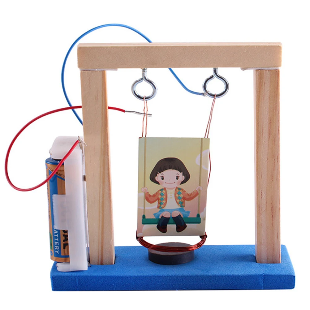 Самодельные сборные экспериментальные игрушки деревянные электромагнитные