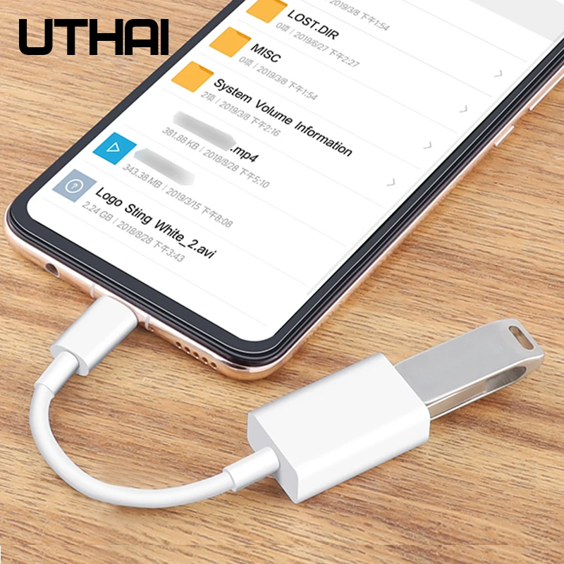 UTHAI J11 Type C к USB адаптеру OTG кабель для MacBook Pro USB2.0 кардридер|Адаптеры карт памяти| |