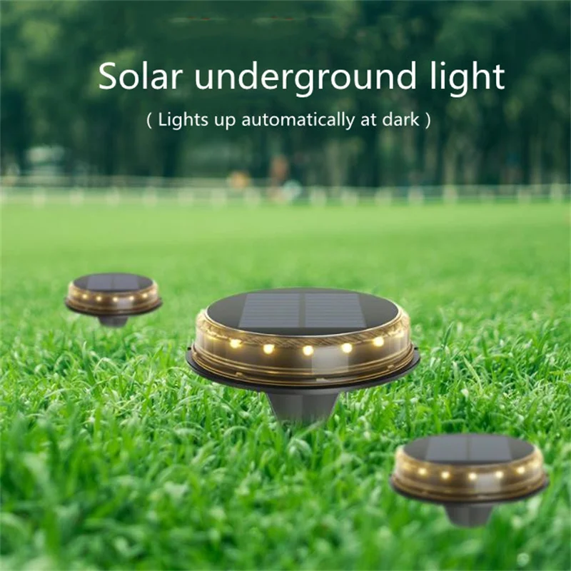 

New LED Underground Lights Solar Lights Lawn Lights Outdoor Garden Plug-in Solar Landscape Lights