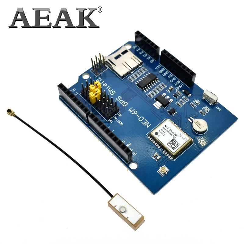 AEAK NEO 6M GPS Φ Плата расширения модуля Щит SPI UART с слотом для SD карты Arduino UNO R3