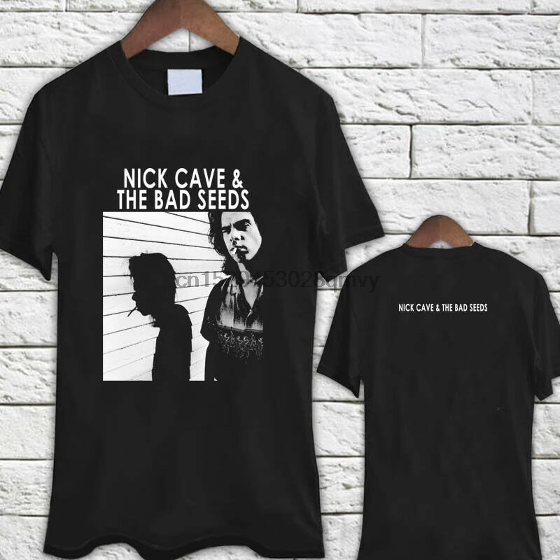 Черная футболка с семенами Ник пещера плохой | Мужская одежда