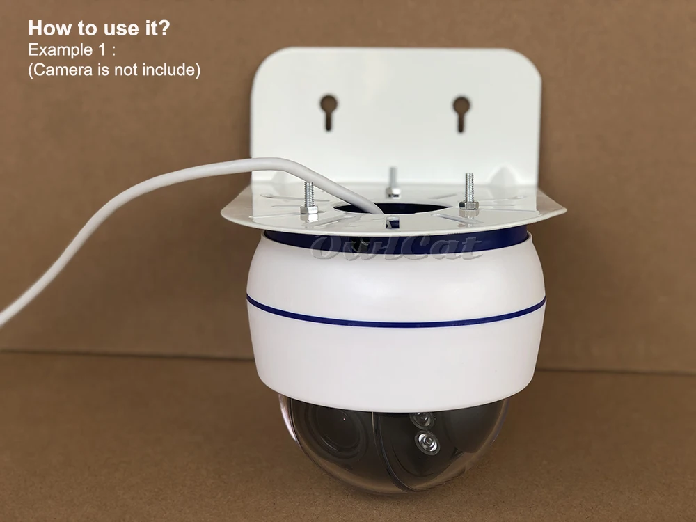 OwlCat 160 мм настенный кронштейн для купольной камеры CCTV кронштейн полусфера сторона Установка Стенд Поддержка металл открытый белый
