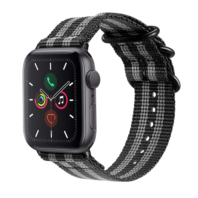 

Ремешок для apple watch 4 5 44 мм 40 мм ремешок 42 мм 38 мм тканый нейлоновый ремешок с металлической пряжкой для часов iwatch series 5/4/3/2/1 браслет
