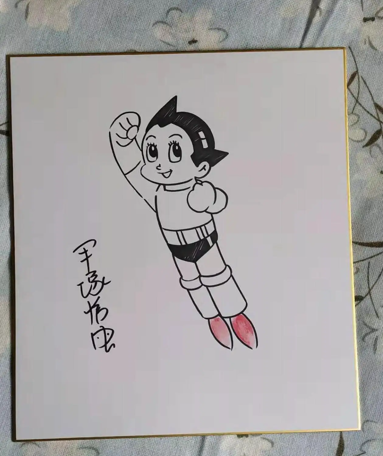 Ручная роспись Осаму тезука могучий Atom Shikishi художественная доска 272*242 мм