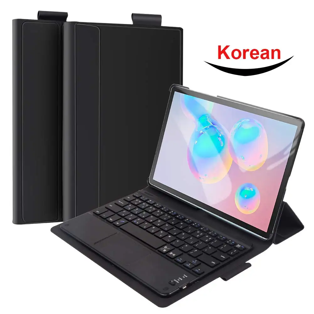 Korean Keyboard Для samsung Galaxy Tab S6 10," SM-860/T865 планшет с магнитной адсорбцией съемный чехол с клавиатурой Bluetooth и кожаный чехол - Цвет: Korean Keyboard
