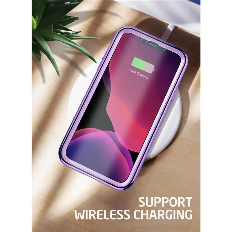 Чехол для iPhone 11 6,1() SUPCASE UB электро-металлический гальванический+ Гибридный чехол из ТПУ с встроенным защитным экраном